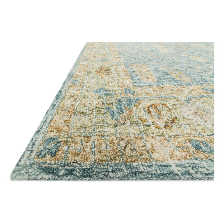 Loloi Julian Blue / Gold 18" x 18" Sample Rug