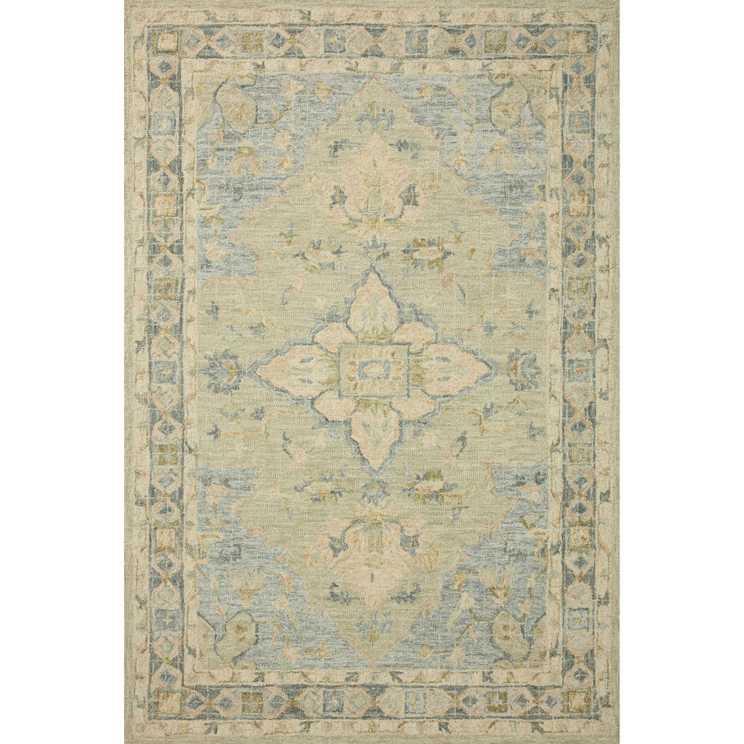 Loloi Julian Seafoam Green / Spa 18" x 18" Sample Rug