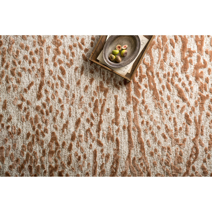 Loloi Juneau Oatmeal / Terracotta 7'-9" x 9'-9" Area Rug