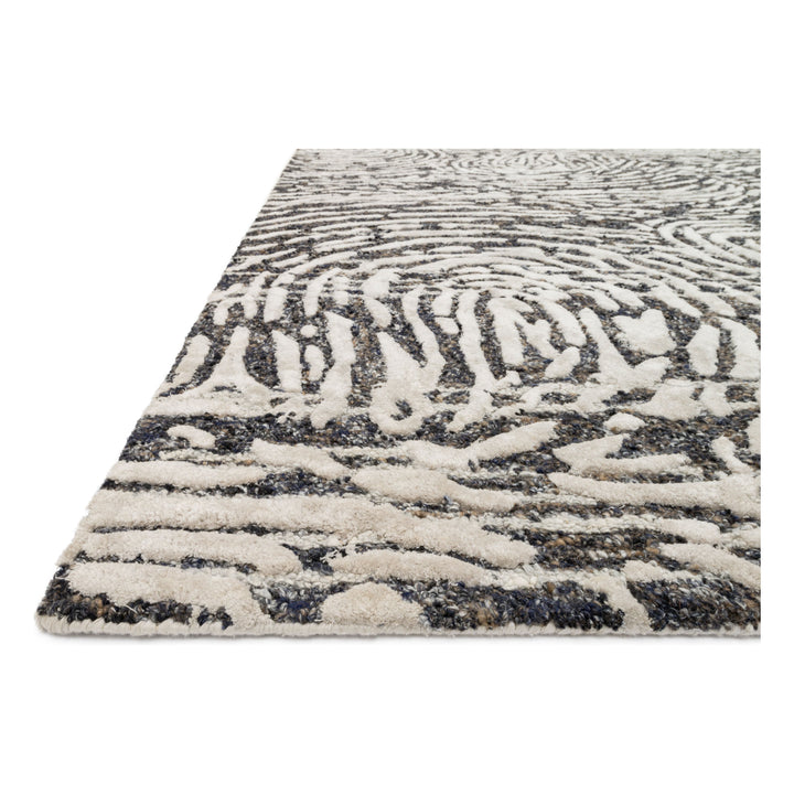 Loloi Juneau Charcoal / Silver 18" x 18" Sample Rug