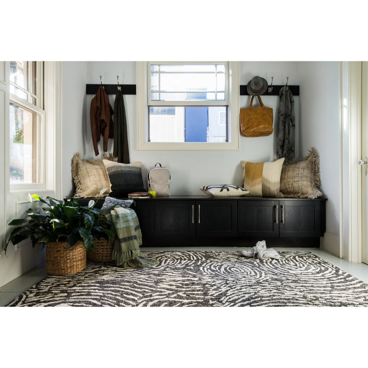 Loloi Juneau Charcoal / Silver 7'-9" x 9'-9" Area Rug