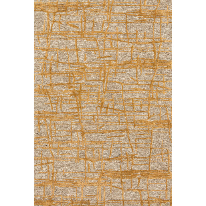 Loloi Juneau Natural / Gold 18" x 18" Sample Rug