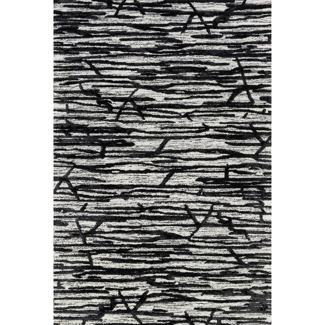 Loloi Juneau Ivory / Black 7'-9" x 9'-9" Area Rug