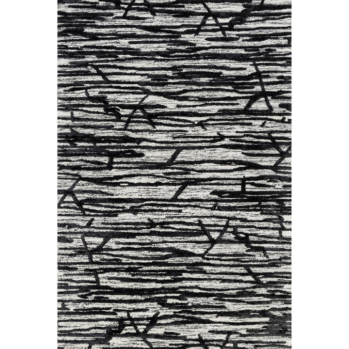 Loloi Juneau Ivory / Black 5'-0" x 7'-6" Area Rug