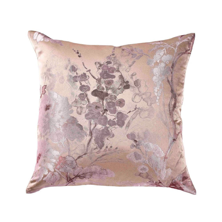 Jardin Fleur Sham-Ann Gish-ANNGISH-PWJF2222-PIN-GLD-BeddingPink / Gold-22x22-7-France and Son