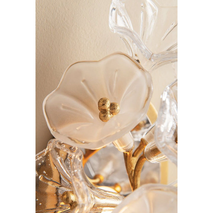 Jasmine Wall Sconce - Gold Leaf