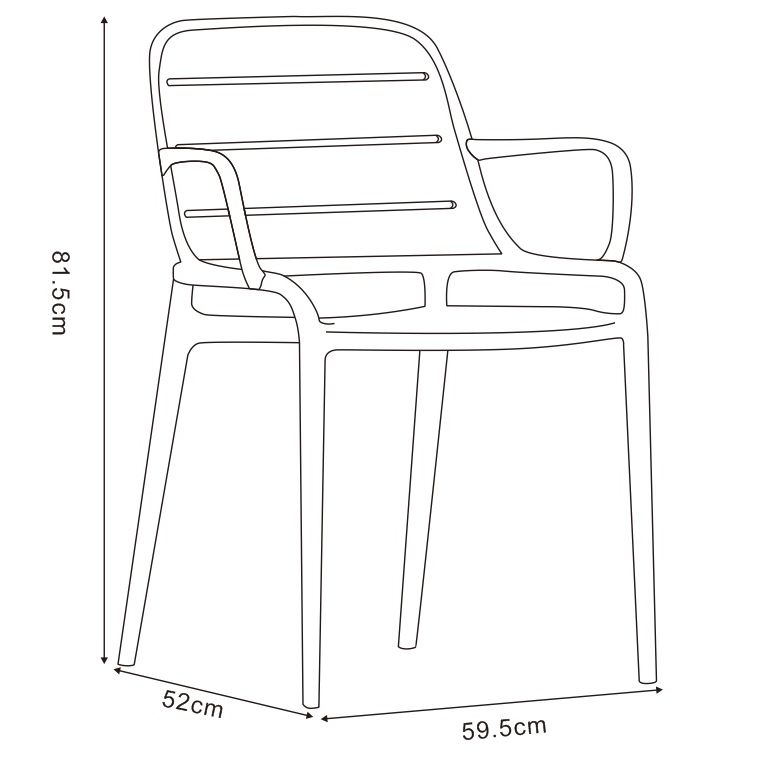 Jasper Outdoor Stacking Armchair (set of 4)