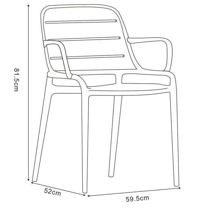 Jasper Outdoor Stacking Armchair (set of 4)