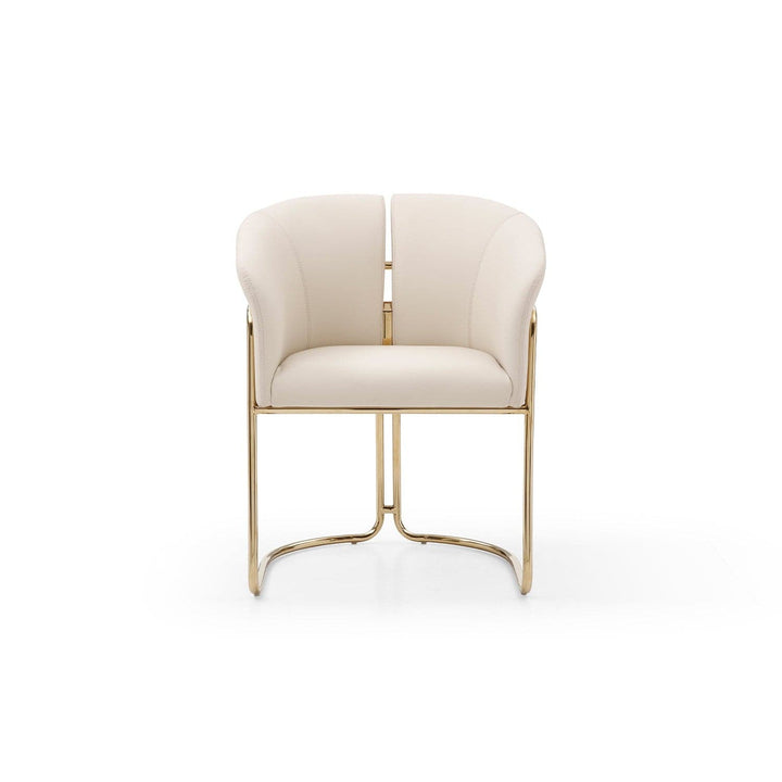 Jolie Dining Armchair-Whiteline Modern Living-WHITELINE-DAC1923-BEI-Dining Chairs-3-France and Son