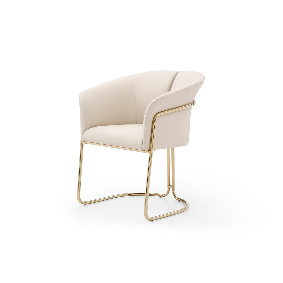 Jolie Dining Armchair-Whiteline Modern Living-WHITELINE-DAC1923-BEI-Dining Chairs-1-France and Son