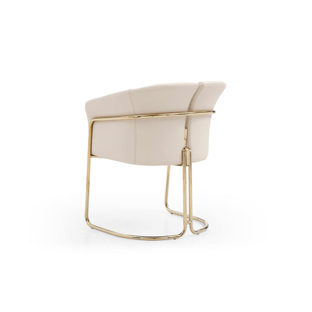 Jolie Dining Armchair-Whiteline Modern Living-WHITELINE-DAC1923-BEI-Dining Chairs-5-France and Son