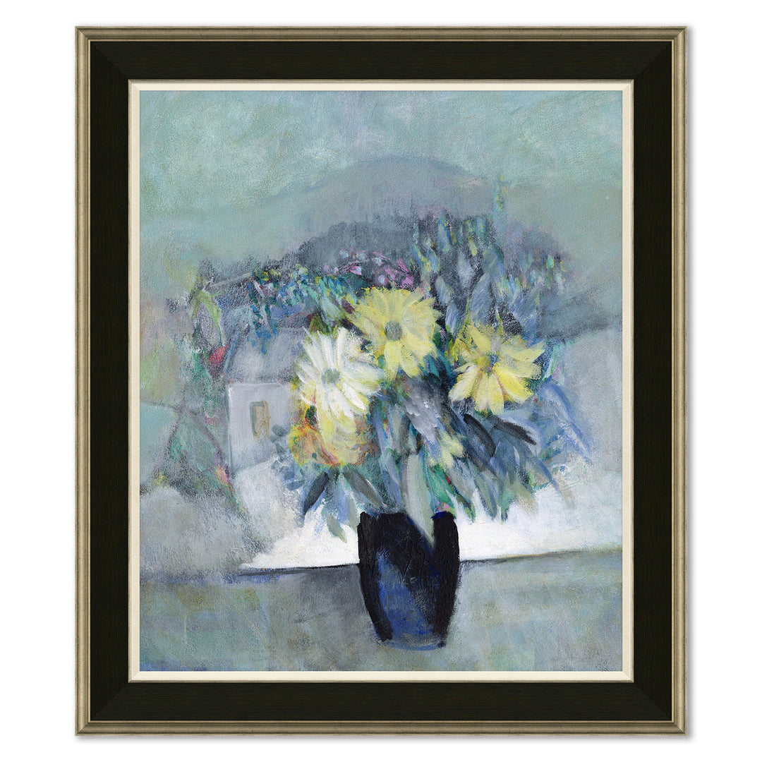 Blue Vase - Yellow Daisy by Soicher Marin