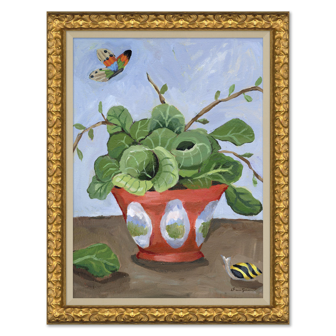 Cabbage in Coral Cachepot by Soicher Marin