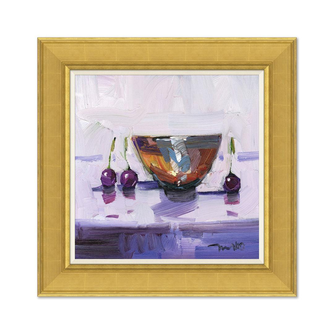 Cherries Again on Canvas by Soicher Marin