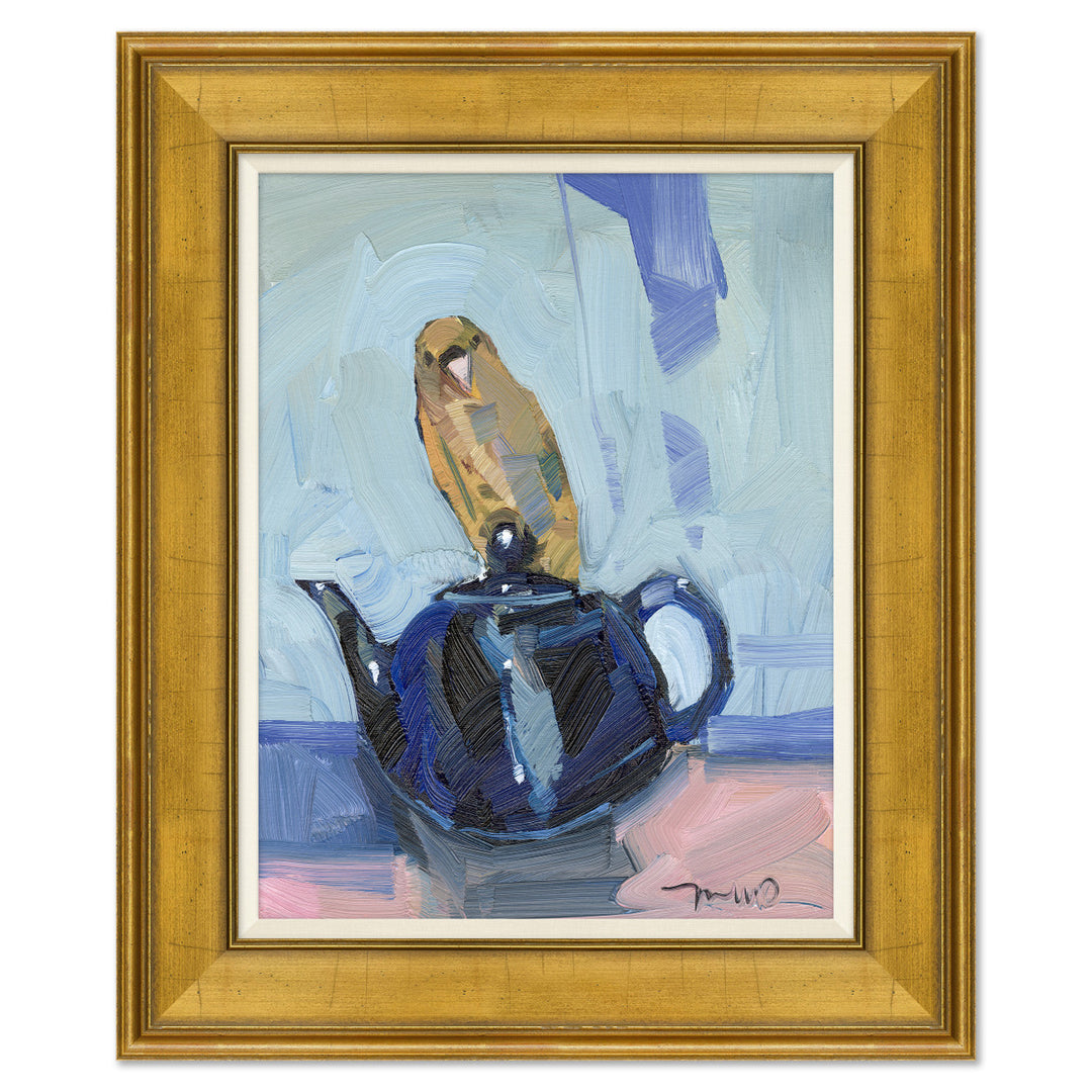 Teacup Parakeet on Canvas by Soicher Marin