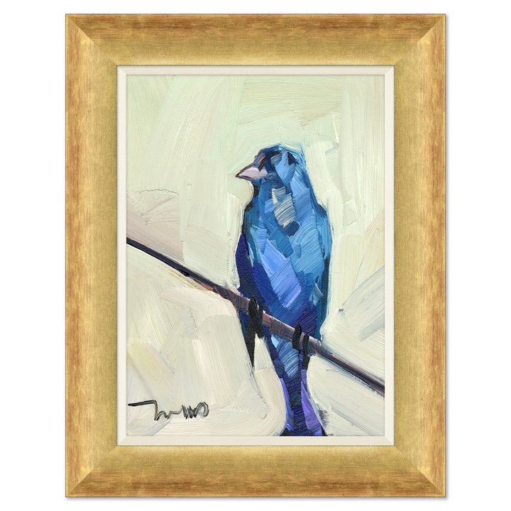 Blue Robin Bird by Soicher Marin