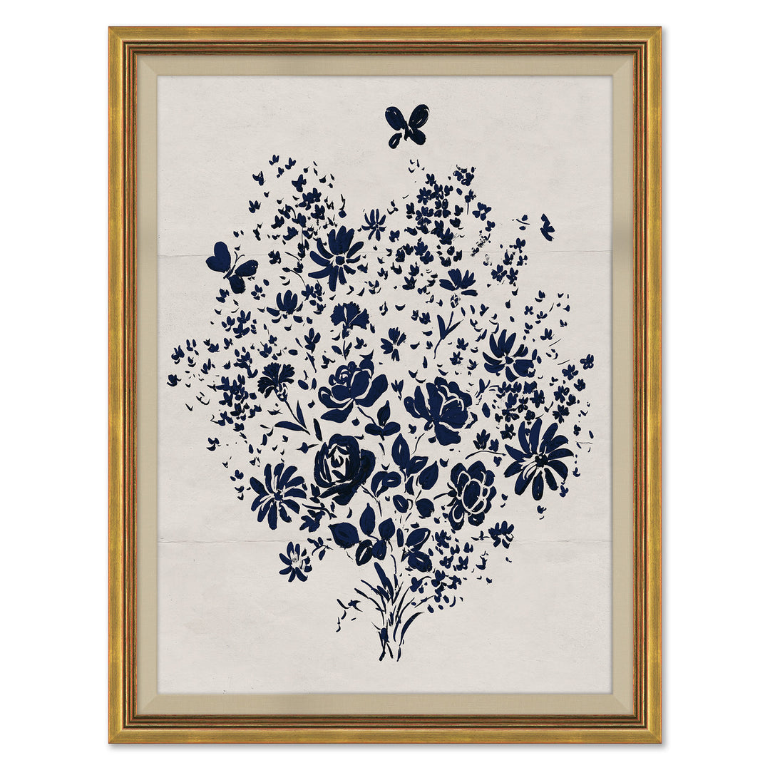 Blue Floral Bouquet (var. 1) by Soicher Marin