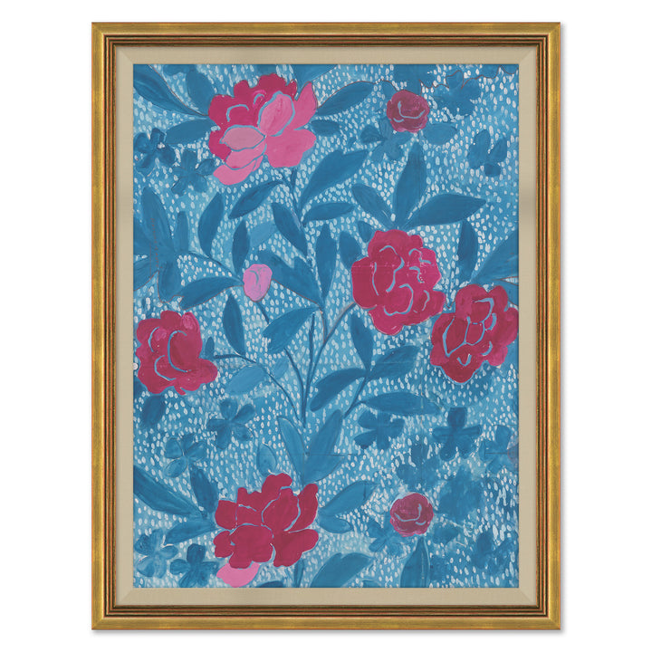 Floral Blue (var. 3) by Soicher Marin