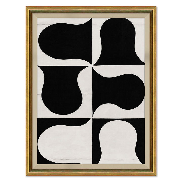 Black and white Abstract Series 2 (var. 3) by Soicher Marin