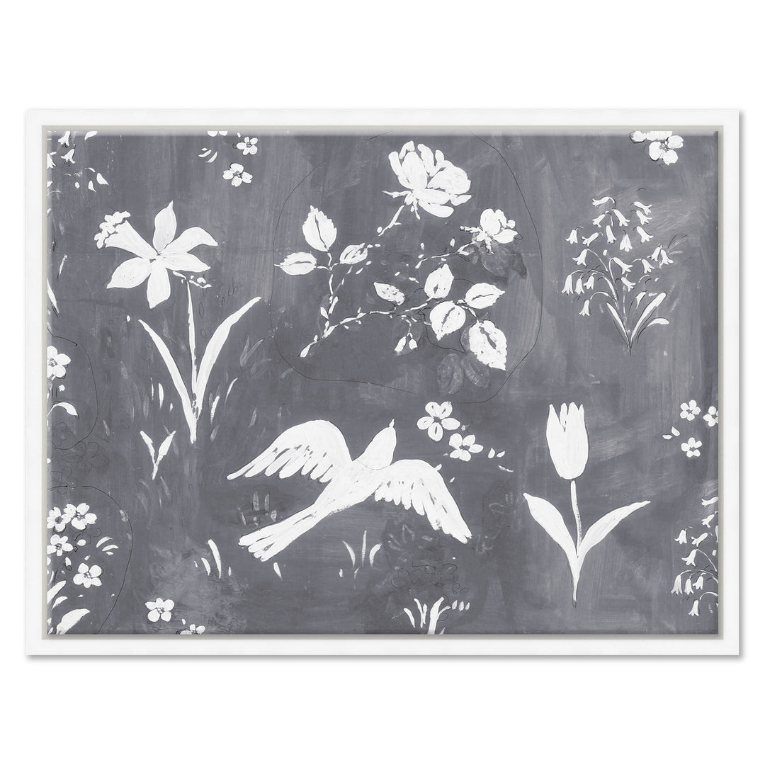 Flower Garden Gris (var. 1) by Soicher Marin