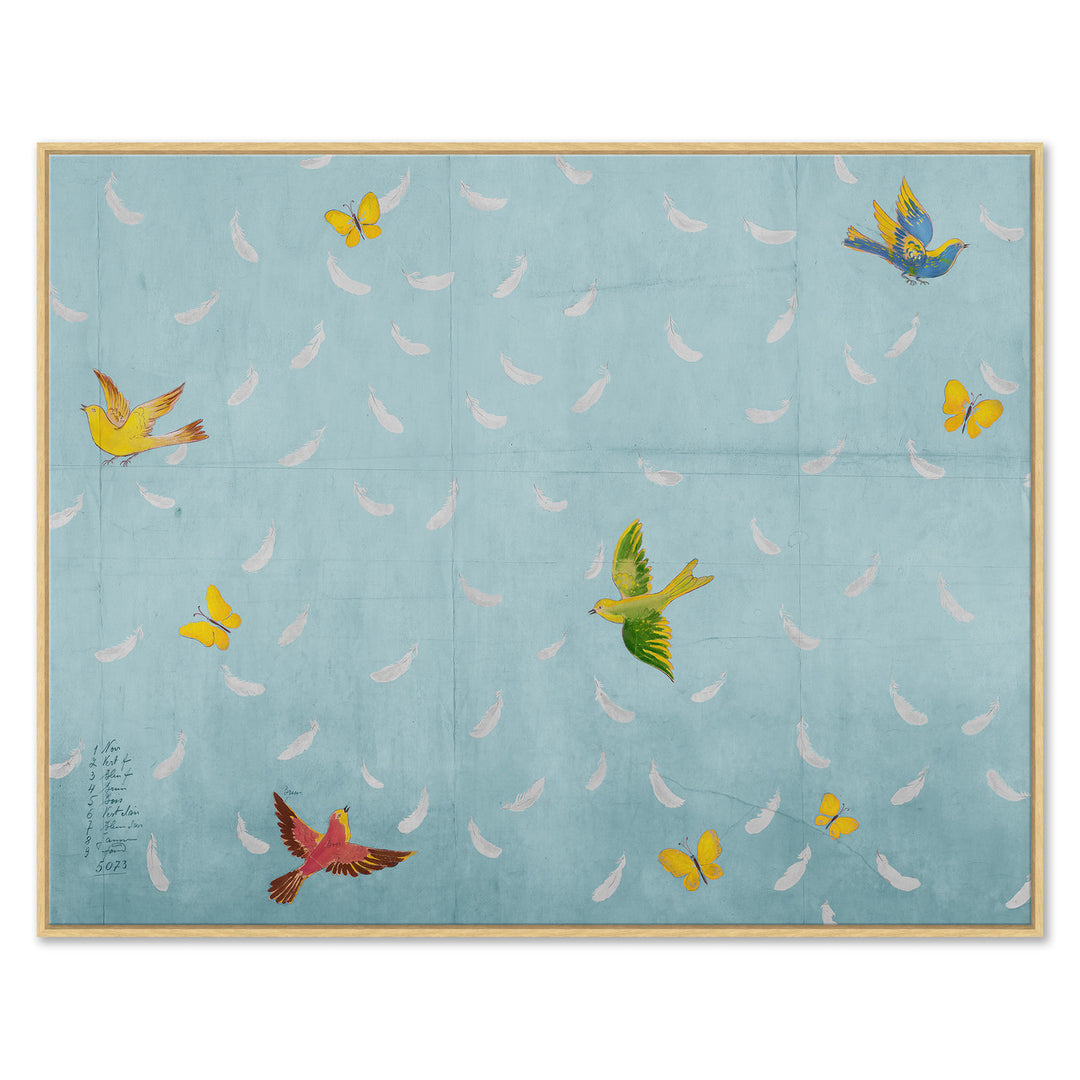 Feathers, Blue (var. 2) by Soicher Marin