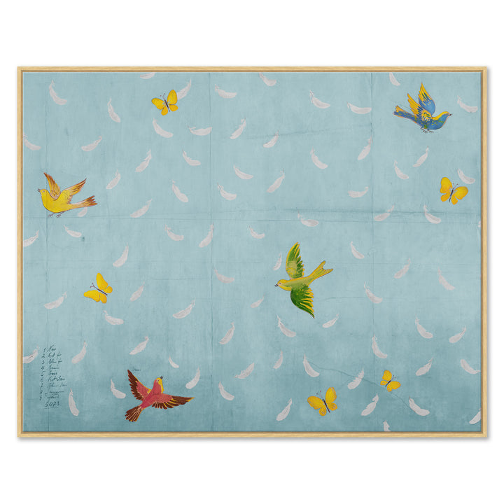 Feathers, Blue (var. 2) by Soicher Marin