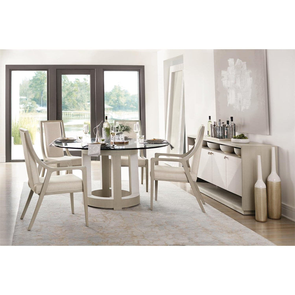 Axiom Round Dining Table-Bernhardt-BHDT-K1126-Dining Tables-2-France and Son