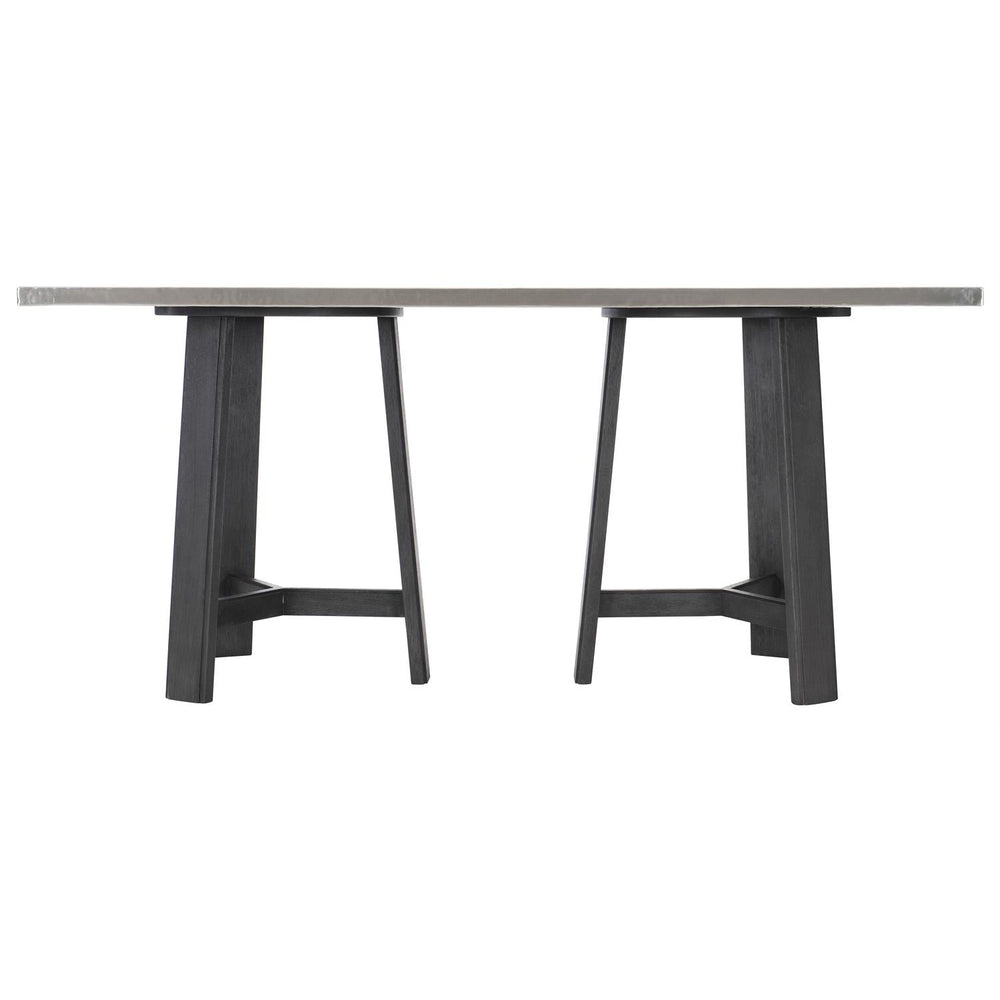 Harding Dining Table-Bernhardt-BHDT-K1597-Dining Tableswire brushed wood base-2-France and Son