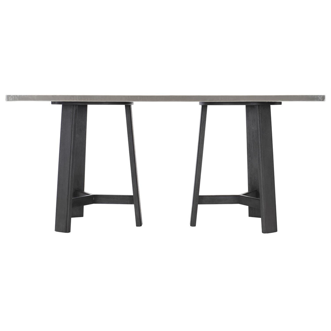 Harding Dining Table-Bernhardt-BHDT-K1597-Dining Tableswire brushed wood base-2-France and Son
