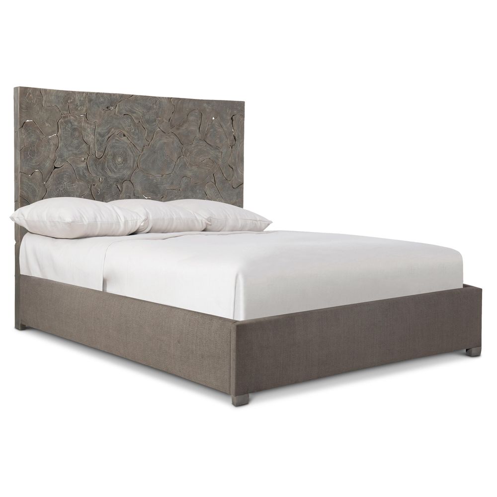 Beds Lampi Fabric Panel Bed King - Smoked Truffle