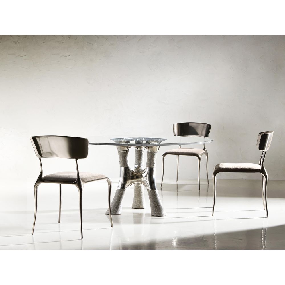 Gonia Dining Table-Silver