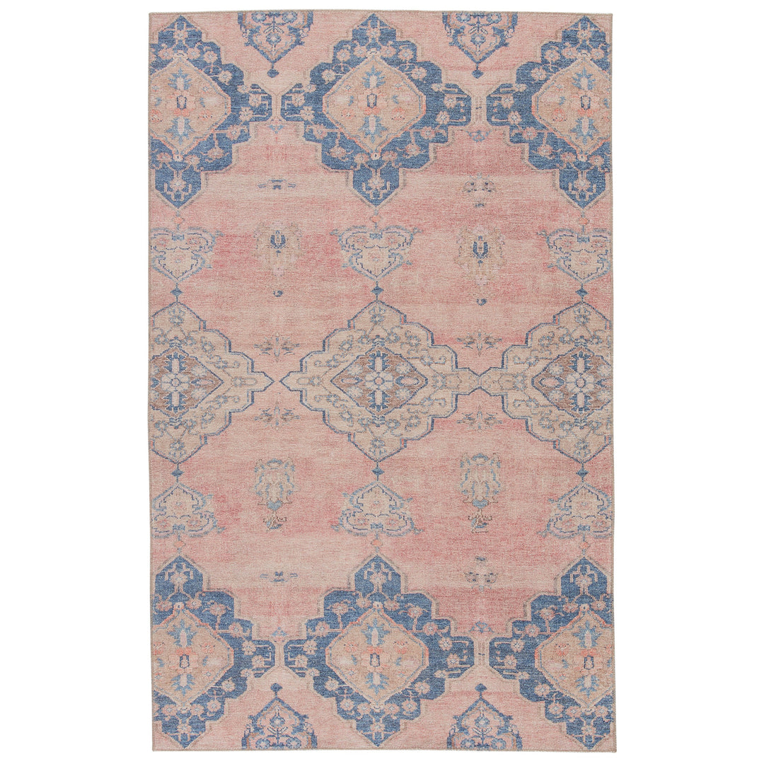 Vibe by Jaipur Living Adalee Medallion Pink/ Blue Area Rug (7'6"X9'6")