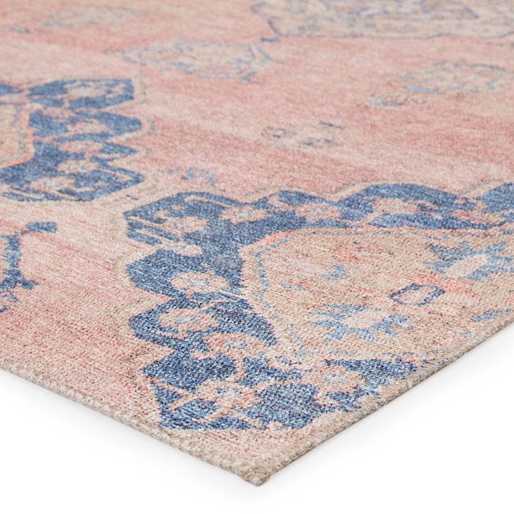 Vibe by Jaipur Living Adalee Medallion Pink/ Blue Area Rug (7'6"X9'6")