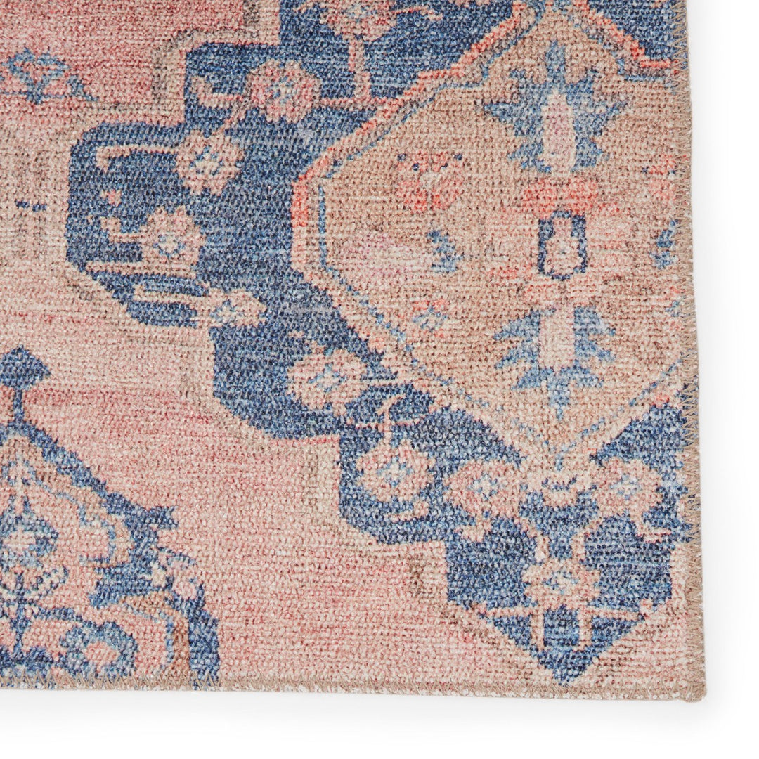 Vibe by Jaipur Living Adalee Medallion Pink/ Blue Area Rug (7'6"X9'6")