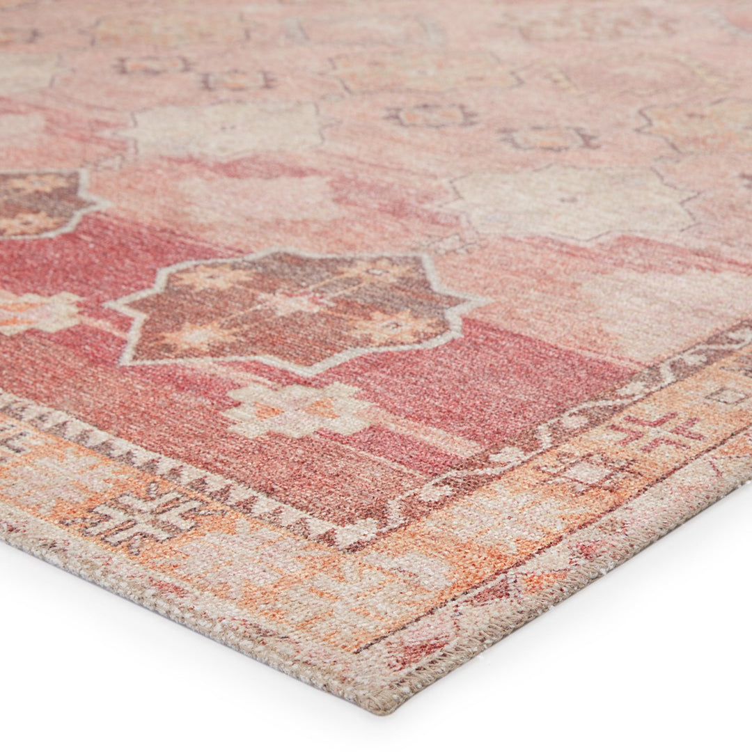 Vibe by Jaipur Living Bijou Medallion Pink/ Orange Area Rug (3'9"X6')