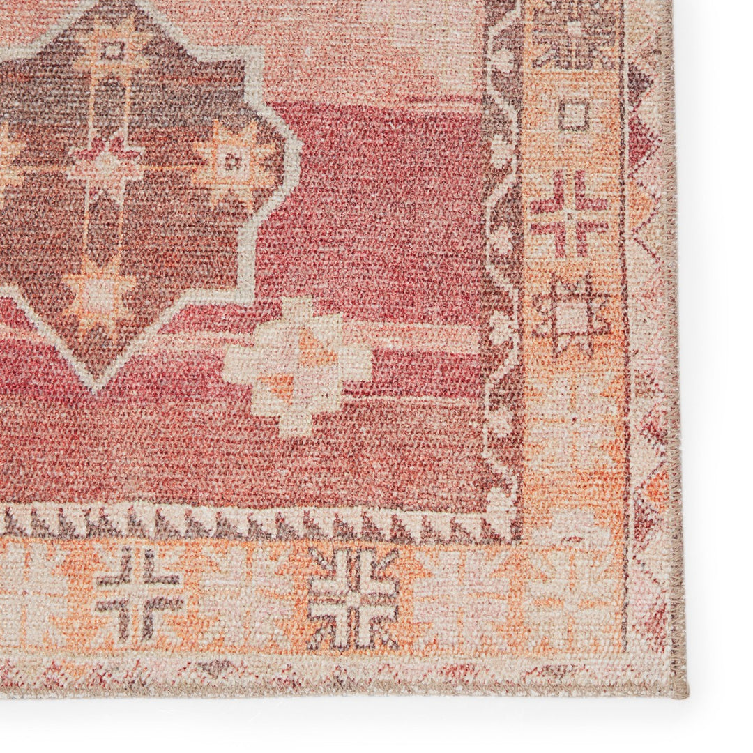 Vibe by Jaipur Living Bijou Medallion Pink/ Orange Area Rug (3'9"X6')