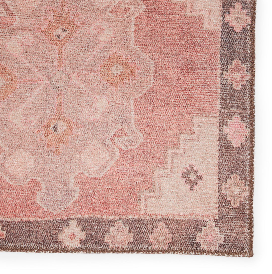 Vibe by Jaipur Living Chilton Medallion Pink/ Brown Runner Rug (2'6"X12')