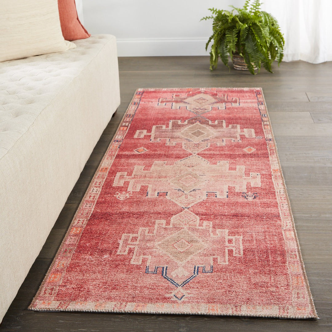 Vibe by Jaipur Living Evadne Medallion Pink/ Blue Area Rug (9'X12')