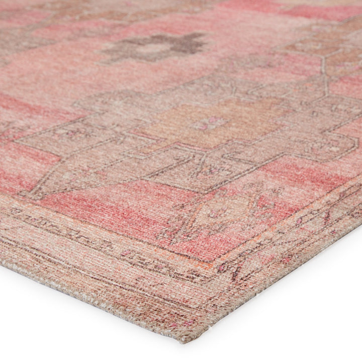 Vibe by Jaipur Living Faron Medallion Pink/ Tan Area Rug (5'X7'6")