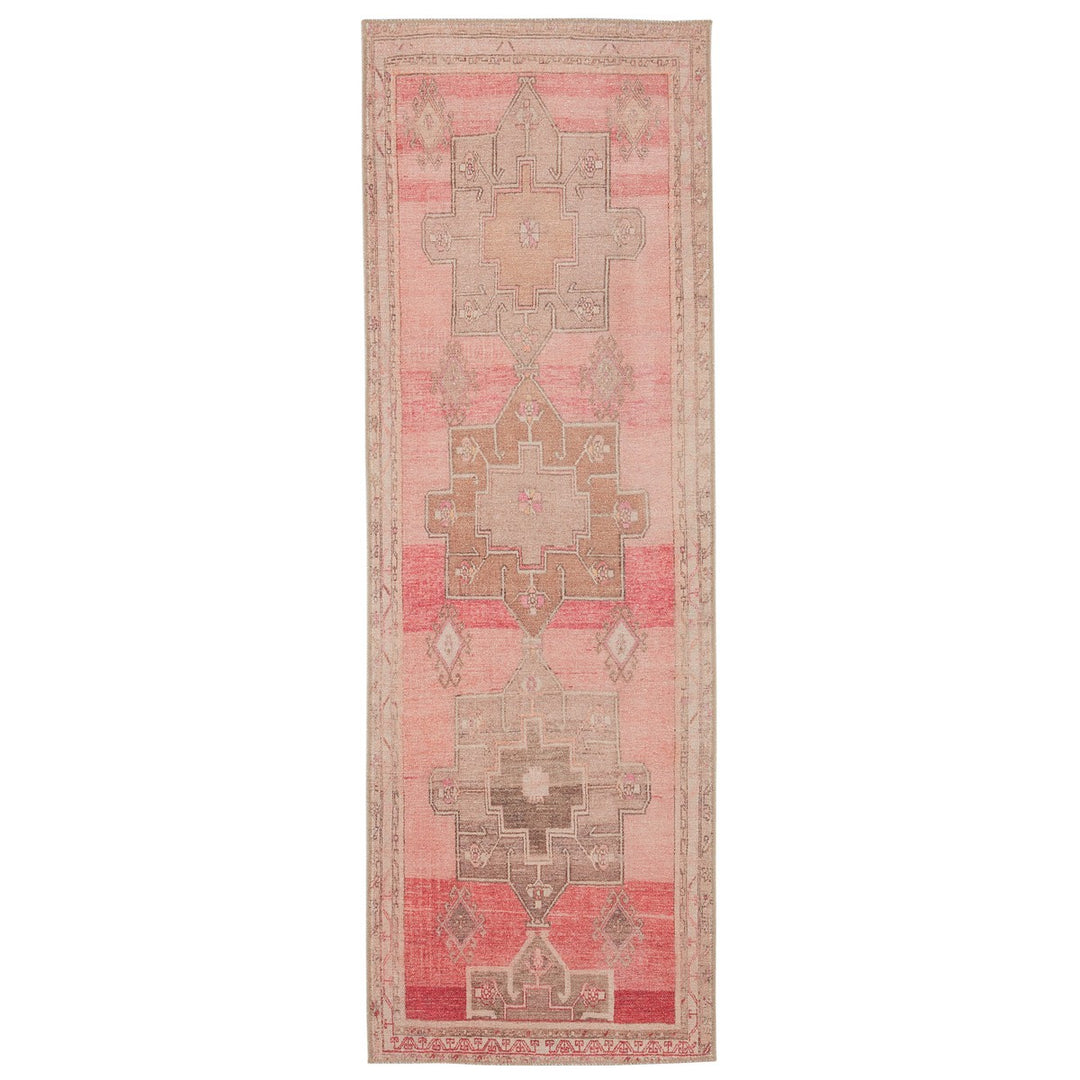 Vibe by Jaipur Living Faron Medallion Pink/ Tan Area Rug (9'X12')