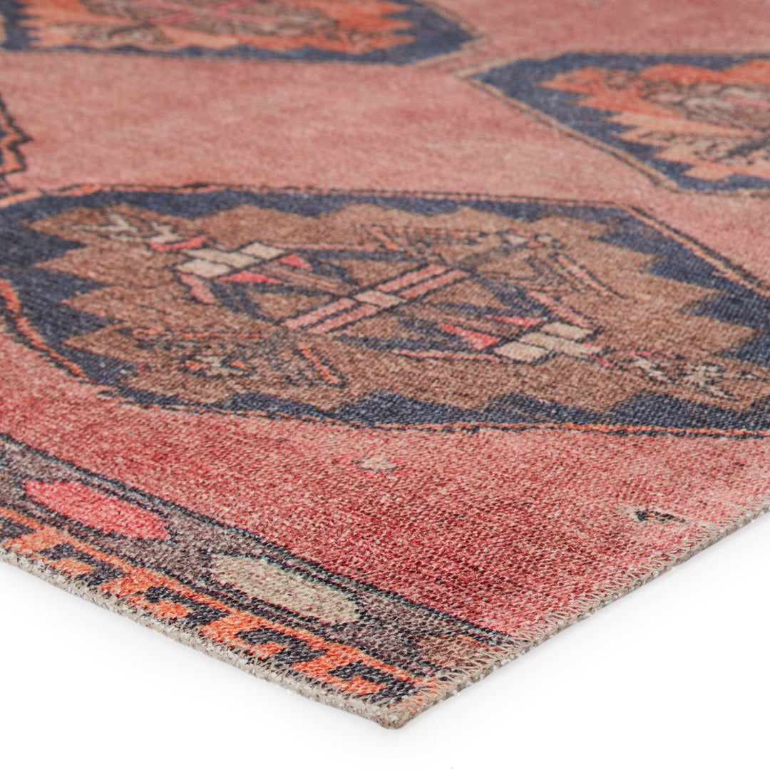 Vibe by Jaipur Living Mirta Medallion Pink/ Blue Area Rug (7'6"X9'6")