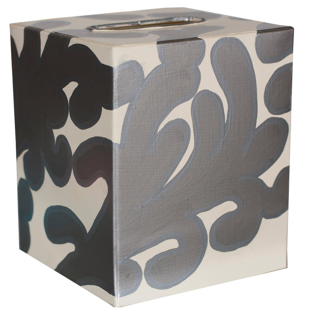 Kleenex Box Silver And Cream