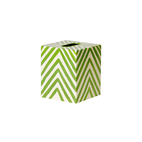 Kleenex Box Cream And Green Zebra