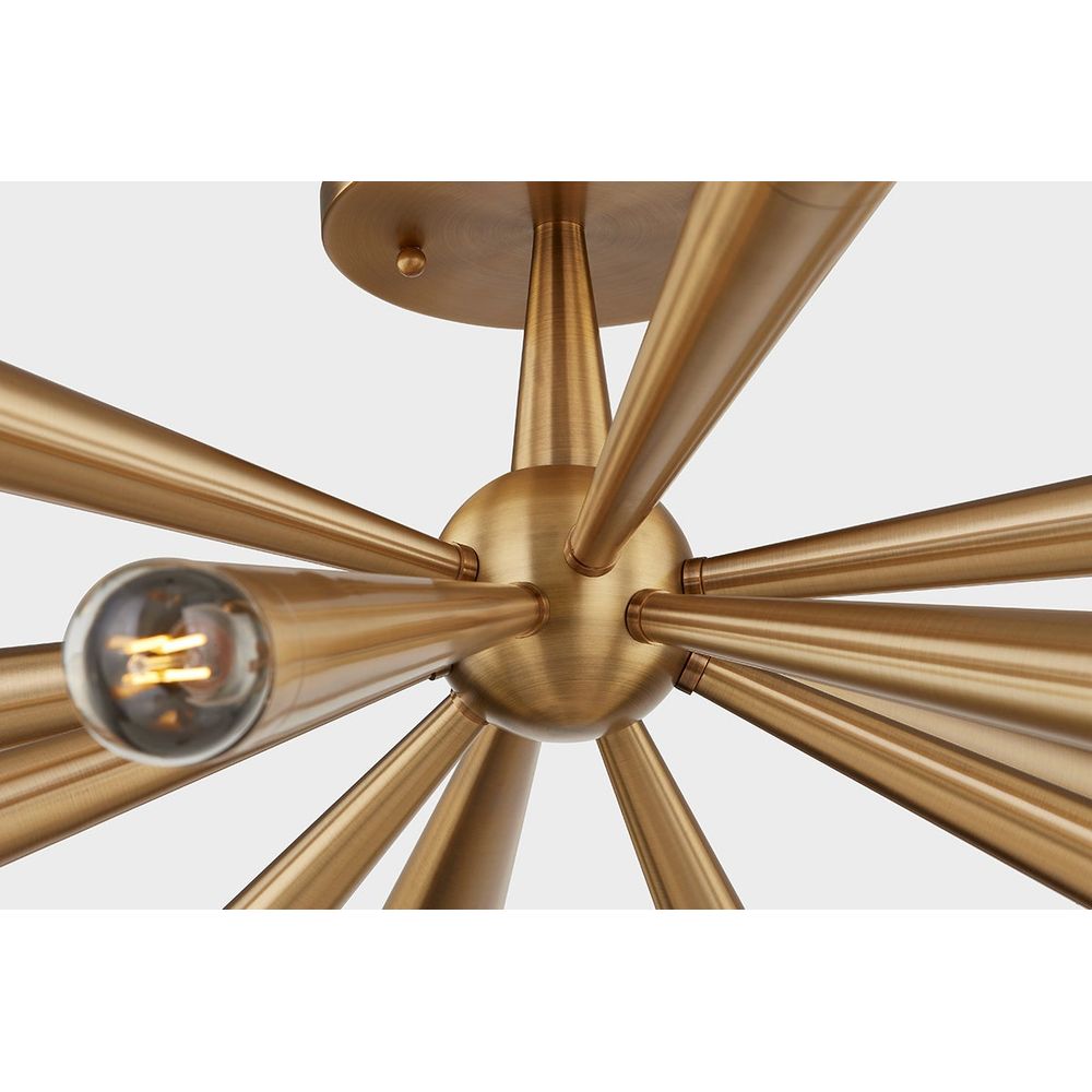Flush Mounts Keanu Semi Flush - Patina Brass