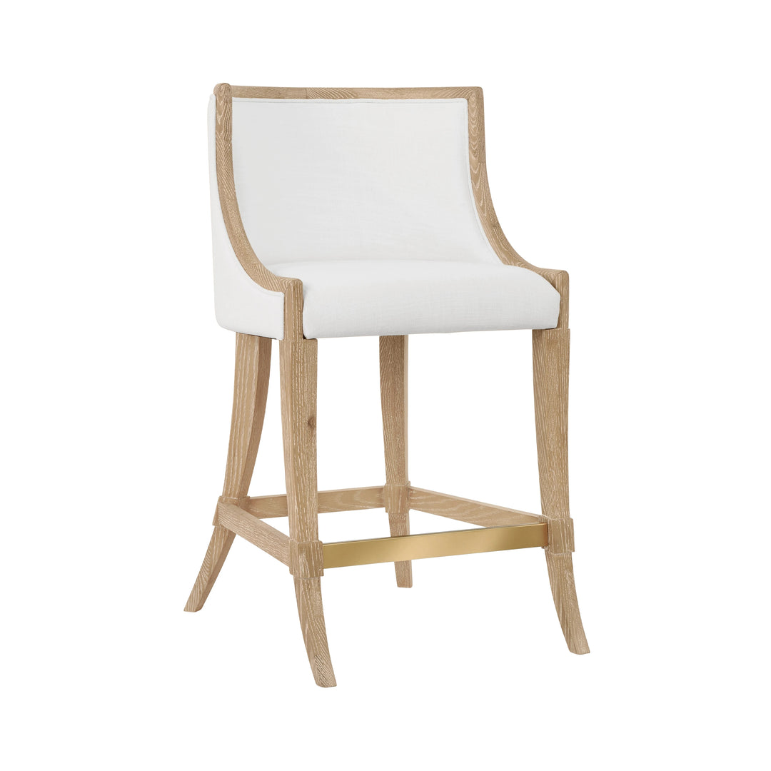 Keaton Klismos Leg Counter Stool