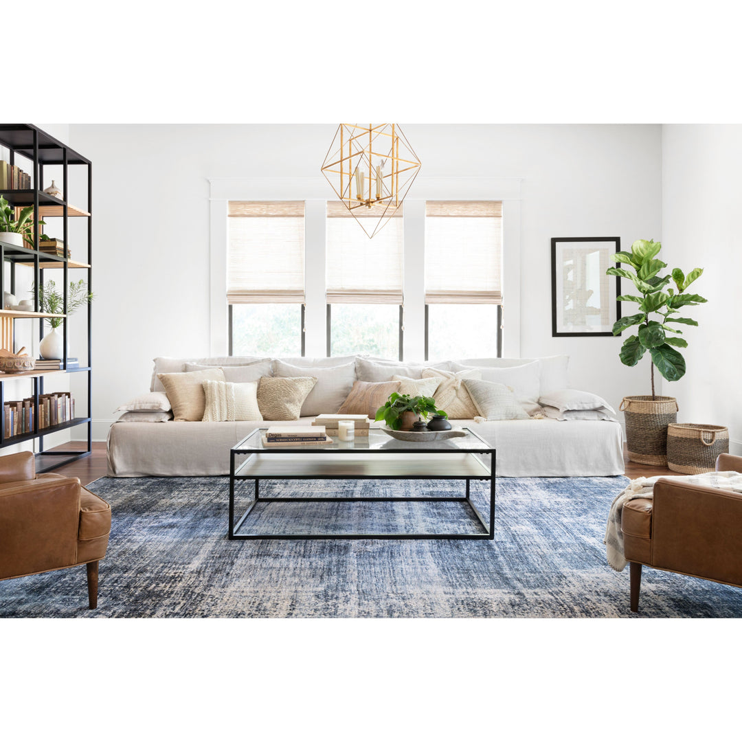 Magnolia Home By Joanna Gaines x Loloi Kennedy Denim 3'-7" x 5'-2" Accent Rug