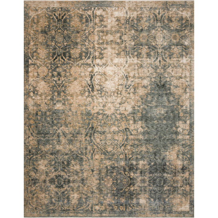 Magnolia Home By Joanna Gaines x Loloi Kennedy Lagoon / Sand 7'-10" x 7'-10" Round Area Rug