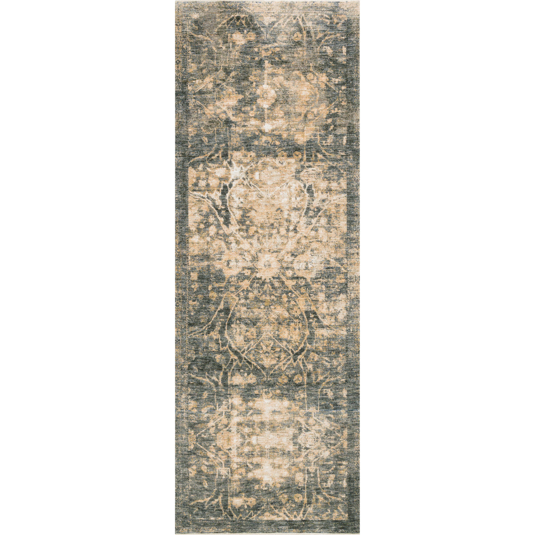 Magnolia Home By Joanna Gaines x Loloi Kennedy Lagoon / Sand 7'-10" x 7'-10" Round Area Rug