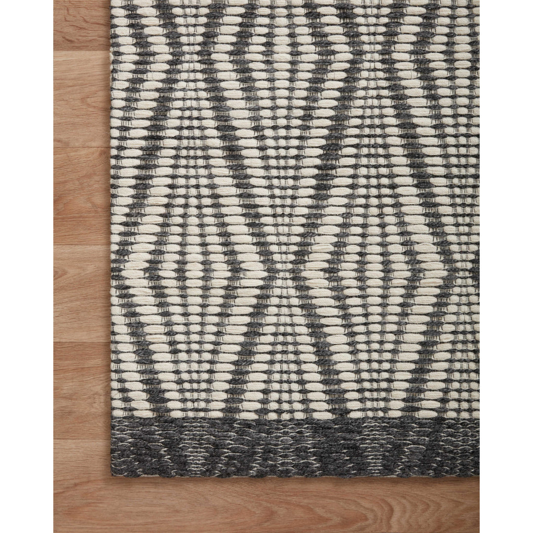 Loloi Kenzie Ivory / Charcoal 2'-6" x 7'-6" Runner Rug