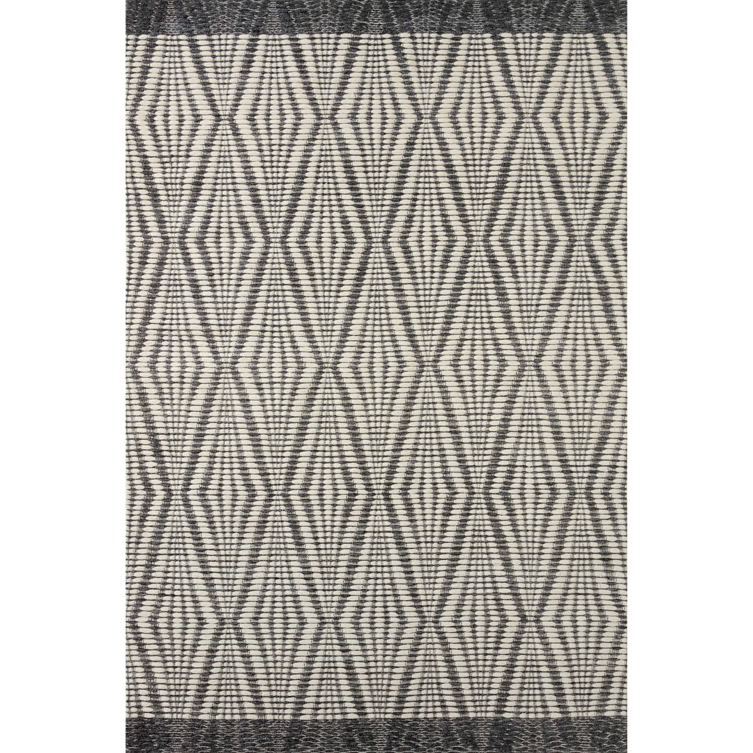 Loloi Kenzie Ivory / Charcoal 7'-9" x 9'-9" Area Rug